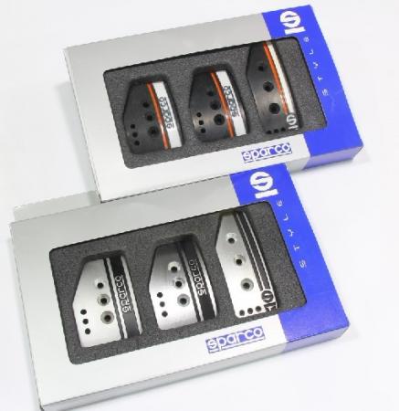 накладки на педали Sparco 2 черные